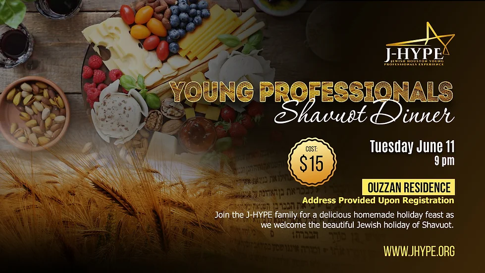 Young Professionals Shavuot Dinner