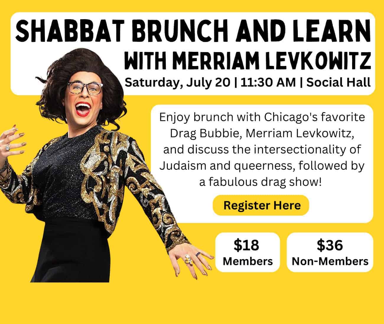 Shabbat Brunch and Learn with Merriam Levkowitz