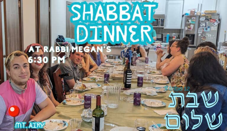 Shabbat Dinner at Rabbi Megan’s