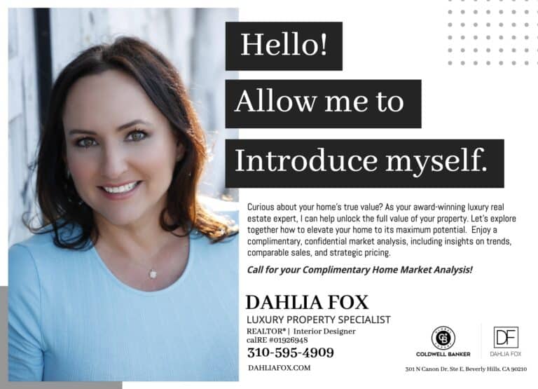 Dahlia Fox,  Real Estate Agent – Greater Los Angeles Area