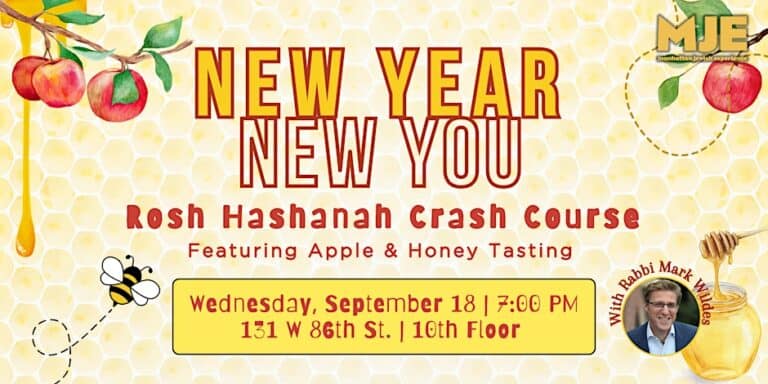 New Year New You-Rosh Hashanah Crash Course & Honey Tasting w/ Rabbi Wildes