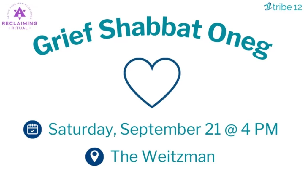 Tribe 12 & Reclaiming Ritual Grief Shabbat Oneg 09.21.24