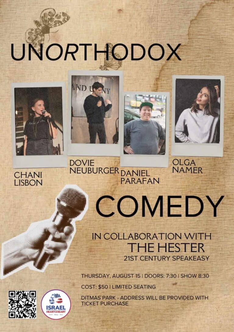 UnOrthodox Comedy in Brooklyn, The Hester Edition