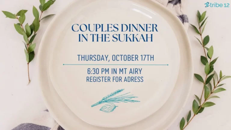 Couples Dinner in the Sukkah 10.17.24