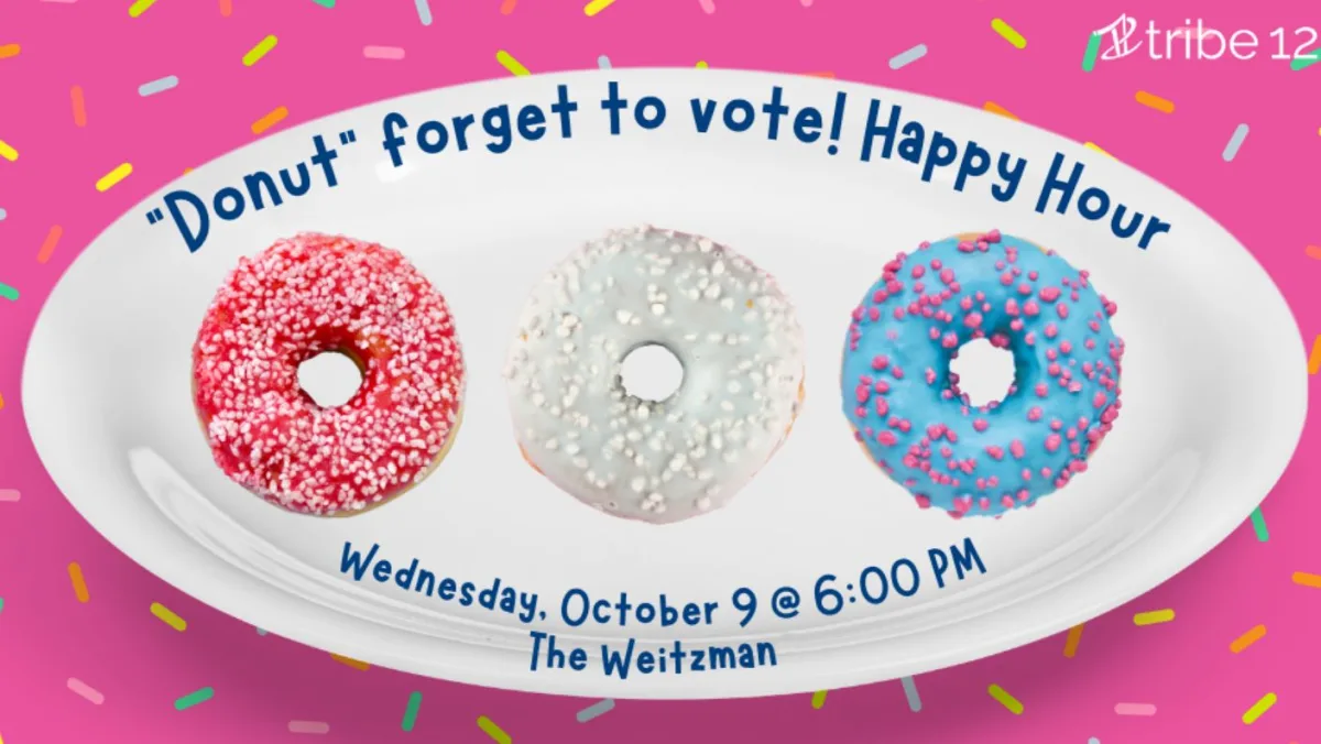 "Donut" forget to vote! Happy Hour 10.09.24