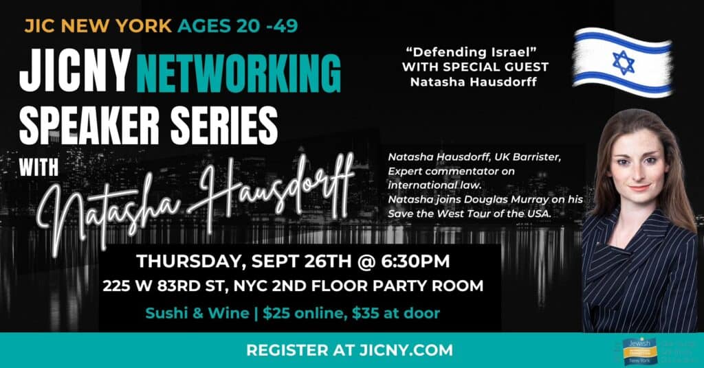 (NYC) Networking event with speaker, Natasha Hausdorff for ages 20-49