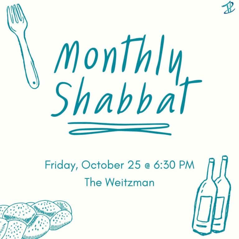 October Monthly Shabbat Dinner
