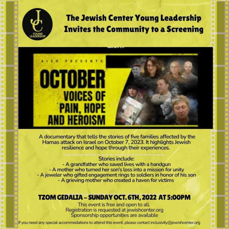 Screening of Aish’s documentary: October 7 Documentary: Voices of Pain, Hope, and Heroism Trailer