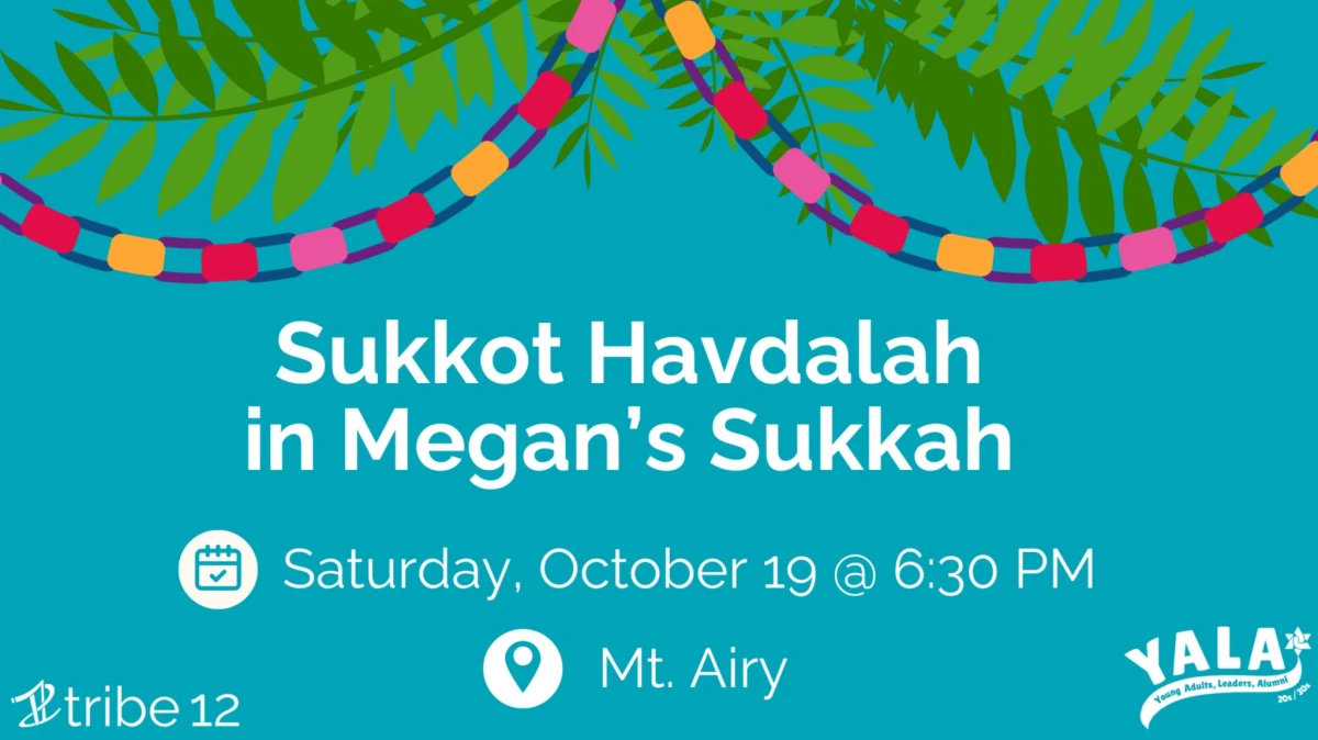 Sukkot Havdalah in Megan's Sukkah 10.19.24
