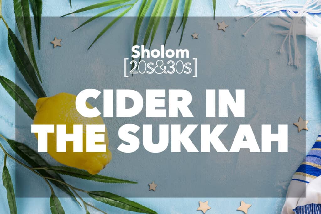 Cider in the Sukkah
