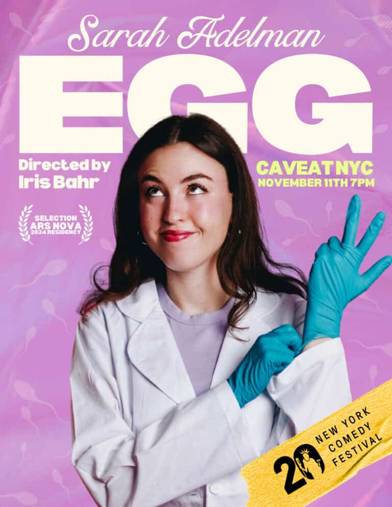 “EGG” jewish solo show at the New York Comedy Festivsal!