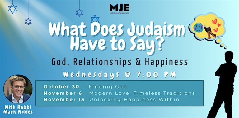 What Does Judaism Have to Say? w/ Rabbi Mark Wildes | MJE