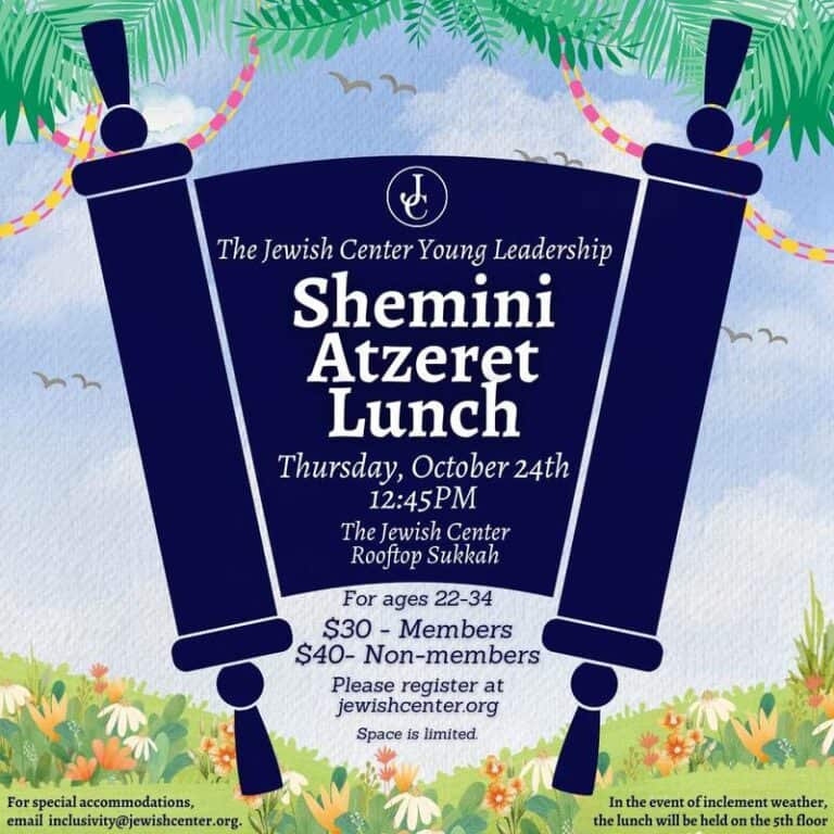 Young Leadership Shemini Atzeret Lunch 5785