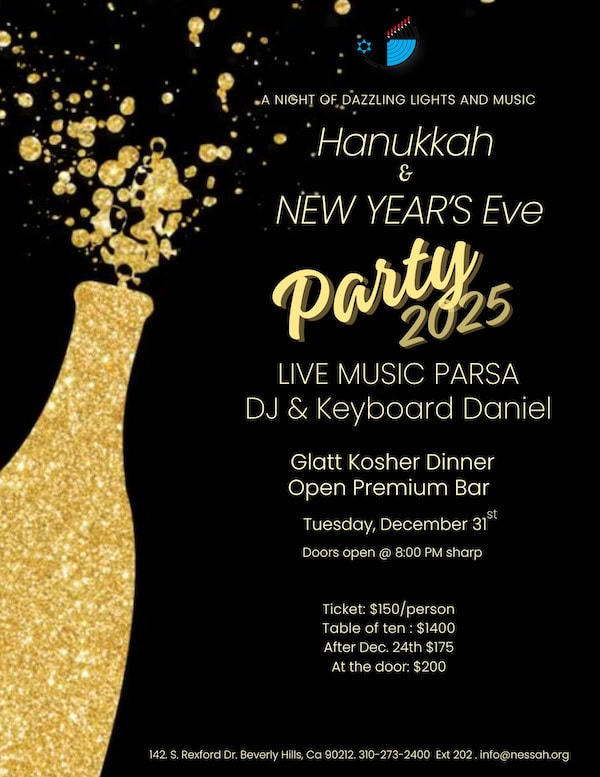 Hannukah and NYE Celebration Nessah LA