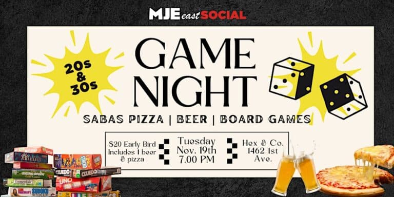 MJE East Game Night @ Hex & Co | Pizza, Beer & Board Games | 20s & 30s