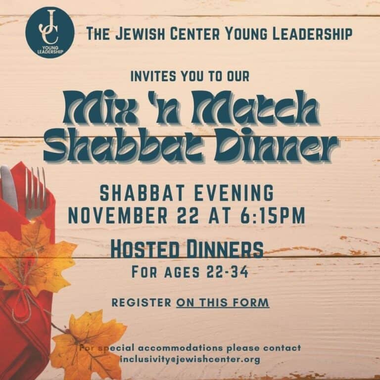 YL Mix 'n Match Shabbat Dinner 11/22