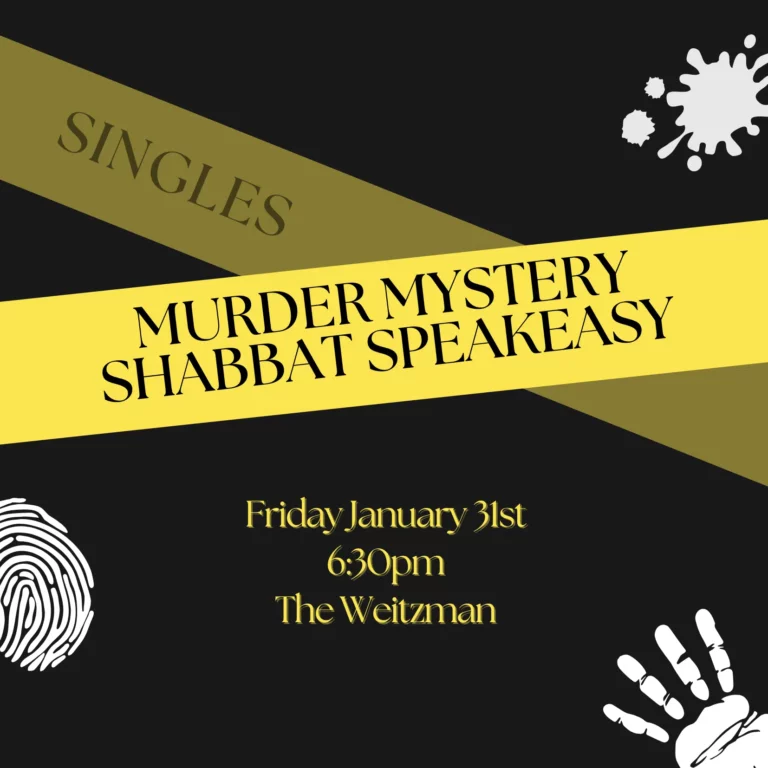 Singles Murder Mystery Shabbat Speakeasy