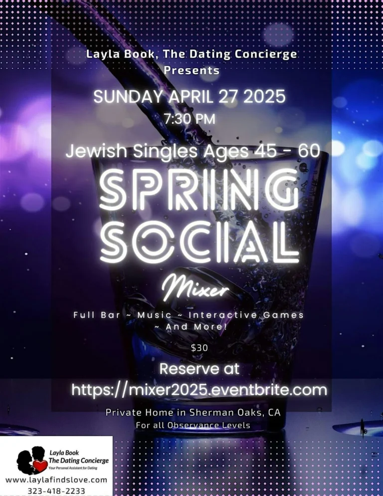 Spring Social Jewish Singles Ages 45-60