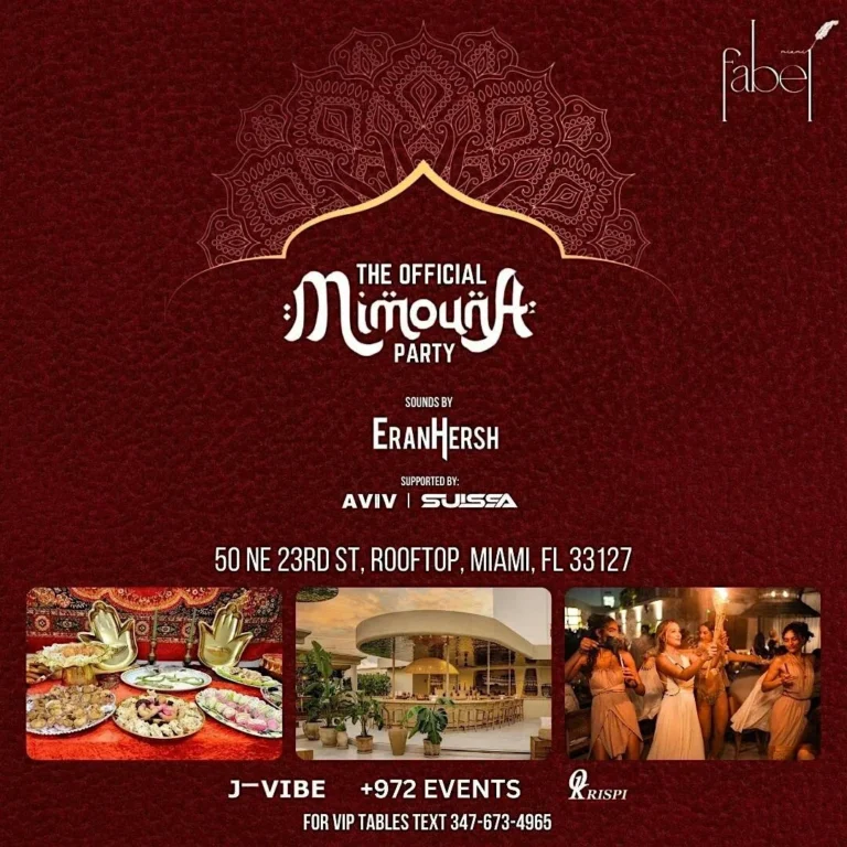 The Mimuna Finale Passover After Party