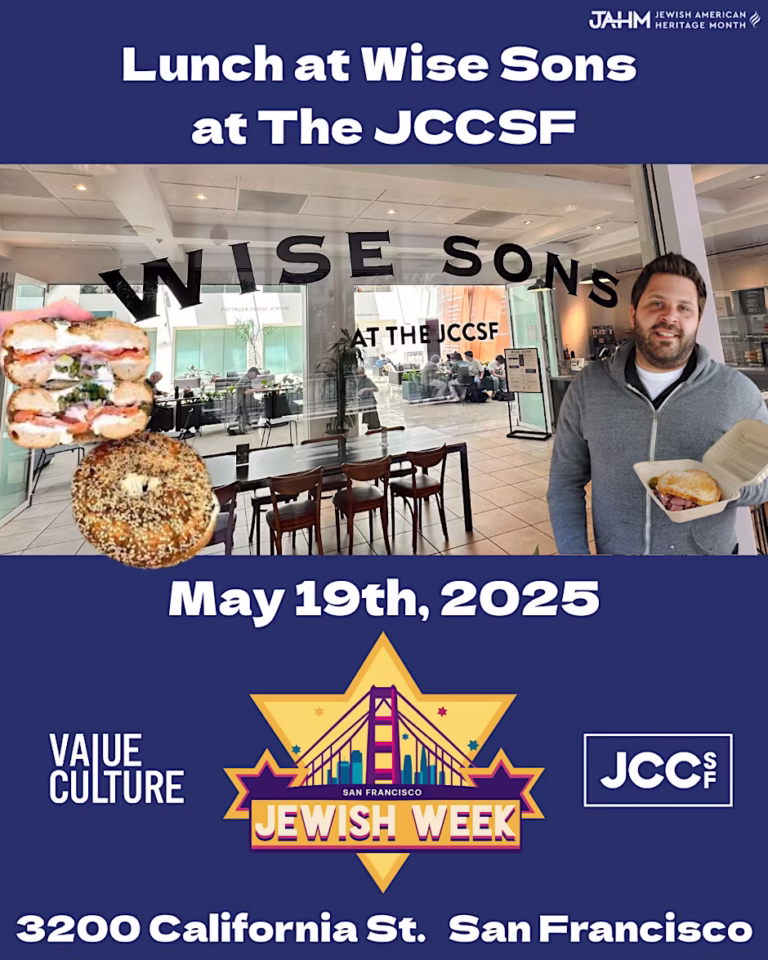 SF Jewish Week Meet Up: Lunch at Wise Sons Deli t the JCCSF