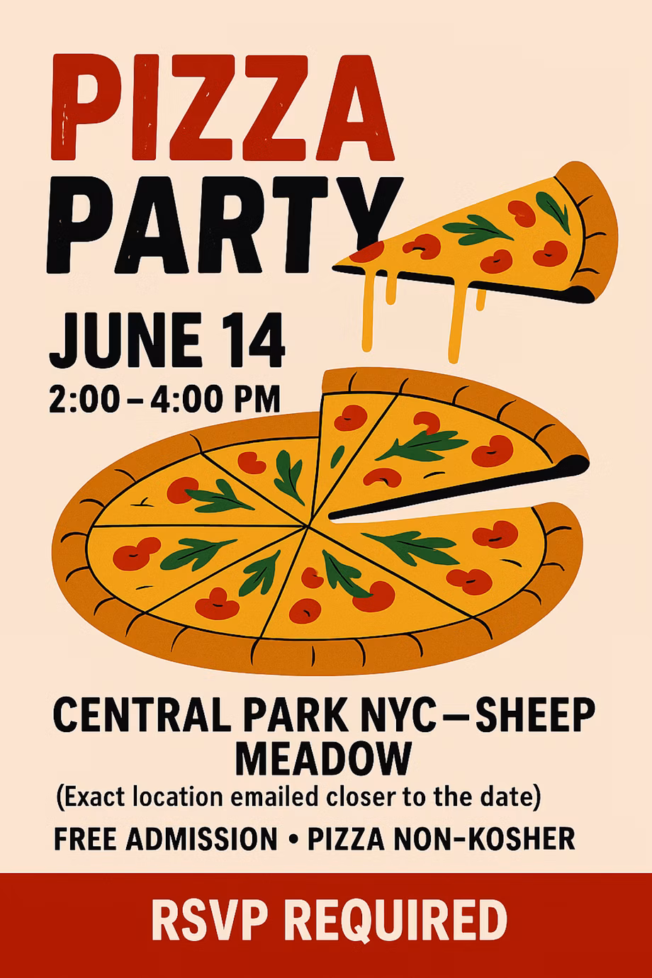 Pizza Picnic in Central Park