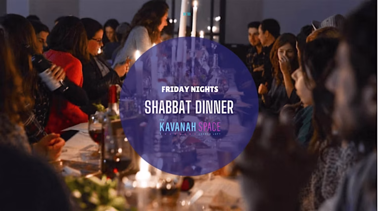 Shabbat Dinner at The Kavanah Space in Greenwich Village