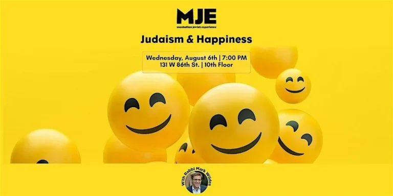 Judaism & Happiness with Rabbi Mark Wildes!