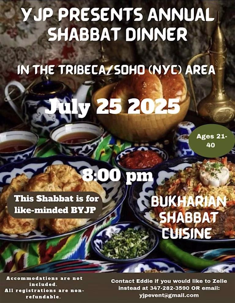 YJP Presents Annual Shabbat Dinner