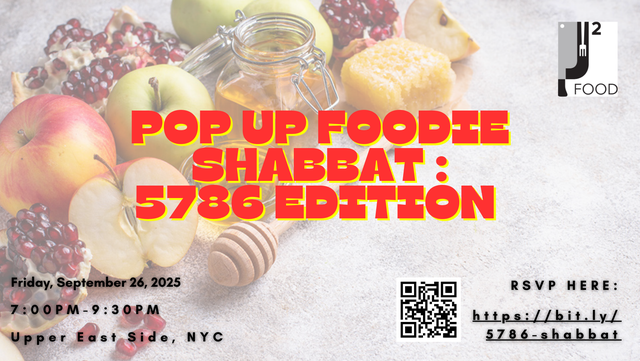 Pop Up Foodie Shabbat