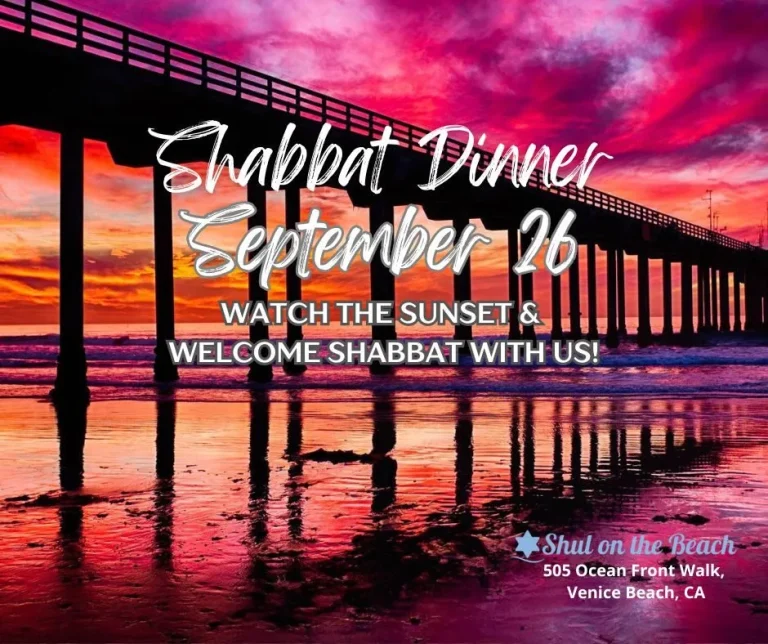 Shabbat Dinner at the Beach