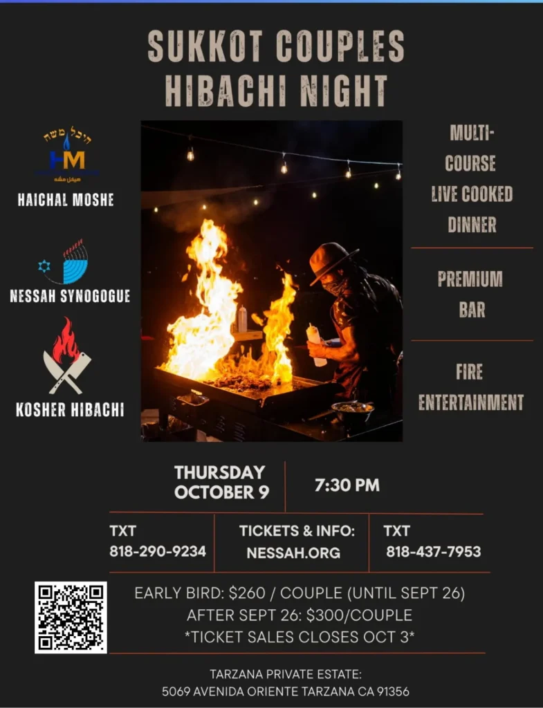 Sukkot Couples Kosher Hibachi Night