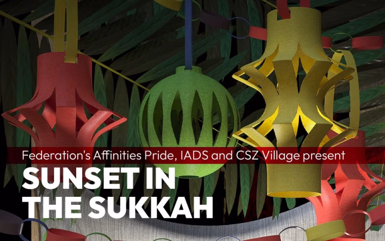 Sunset in the Sukkah