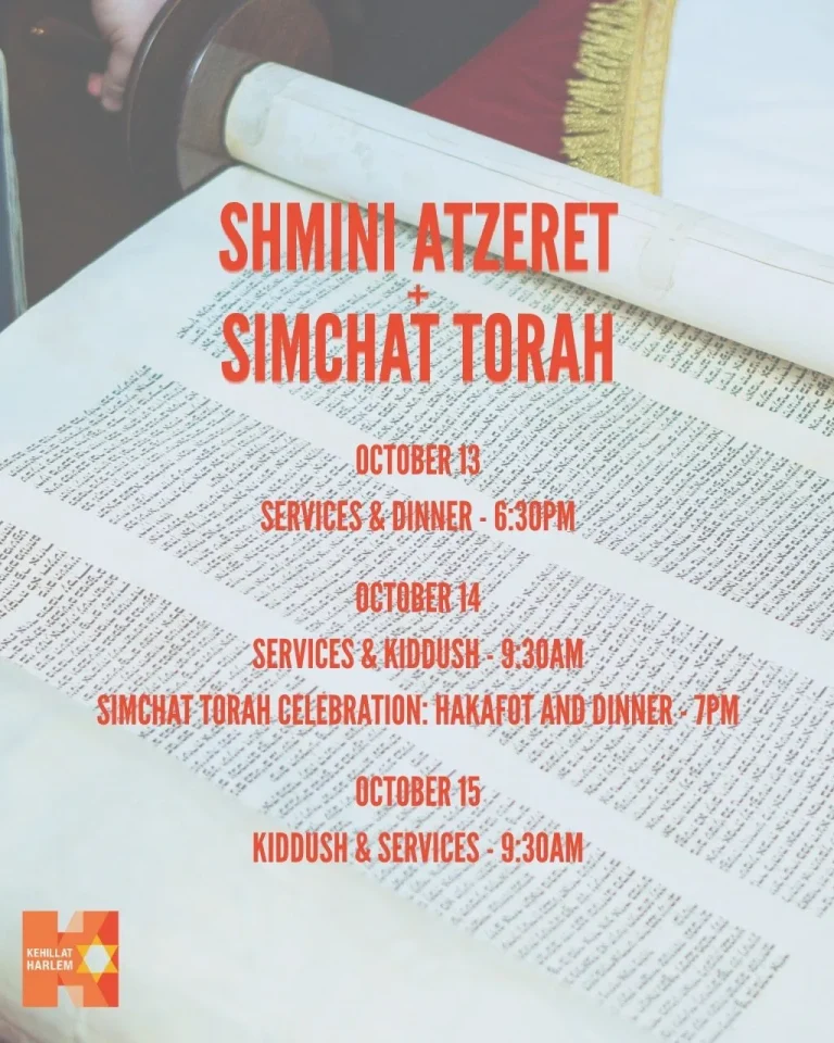 Shmini Atzeret & Simchat Torah