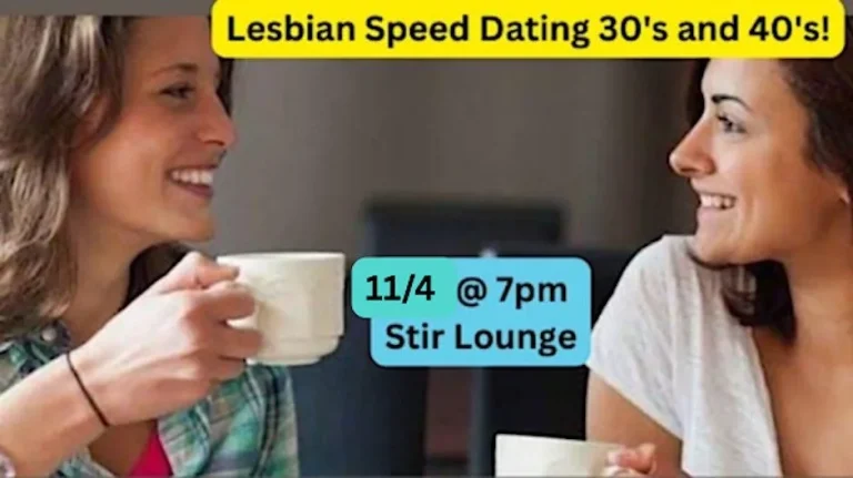 Lesbian Speed Dating 30's and 40's!