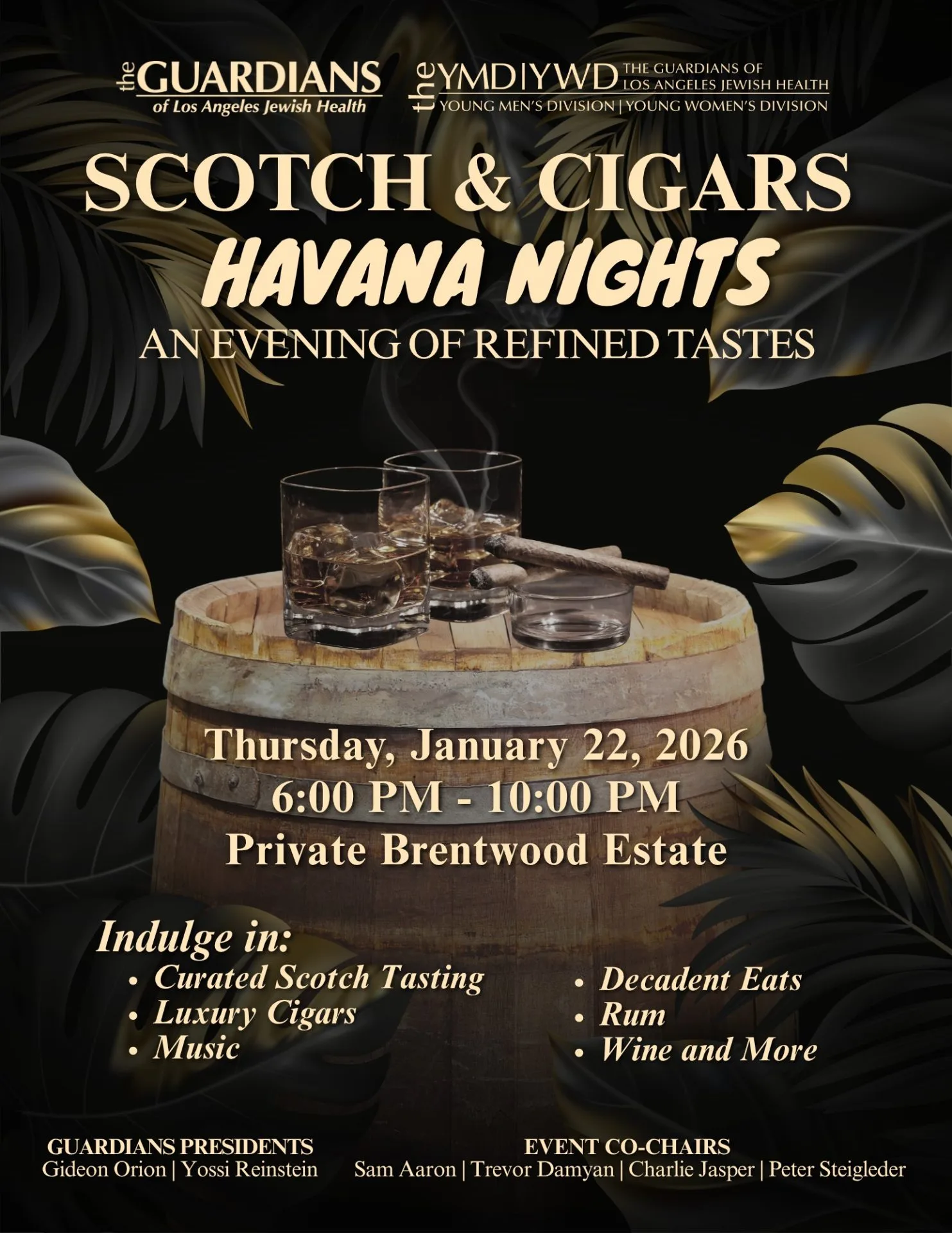 Scotch and Cigars LA Guardians