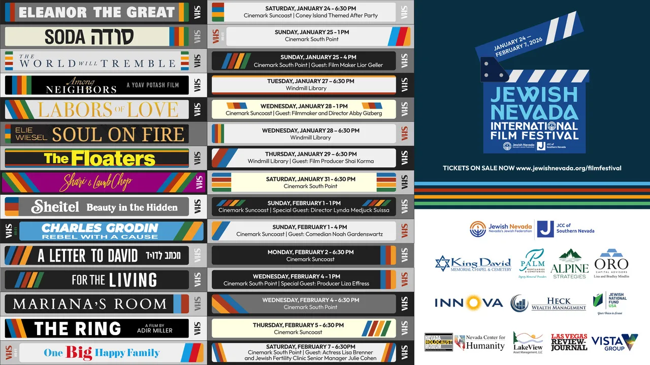 Jewish Nevada International Film Festival 2026