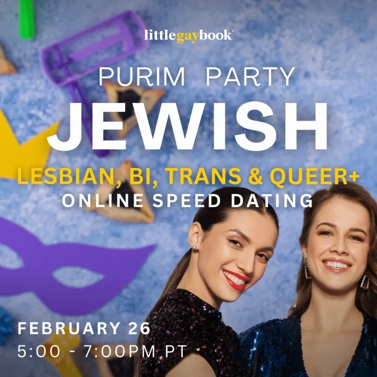 Jewish Speed Dating: LGBTQ+ “Purim Party” Virtual Edition