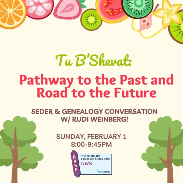 Tu B’Shevat Seder: Pathway to the Past and Road to the Future