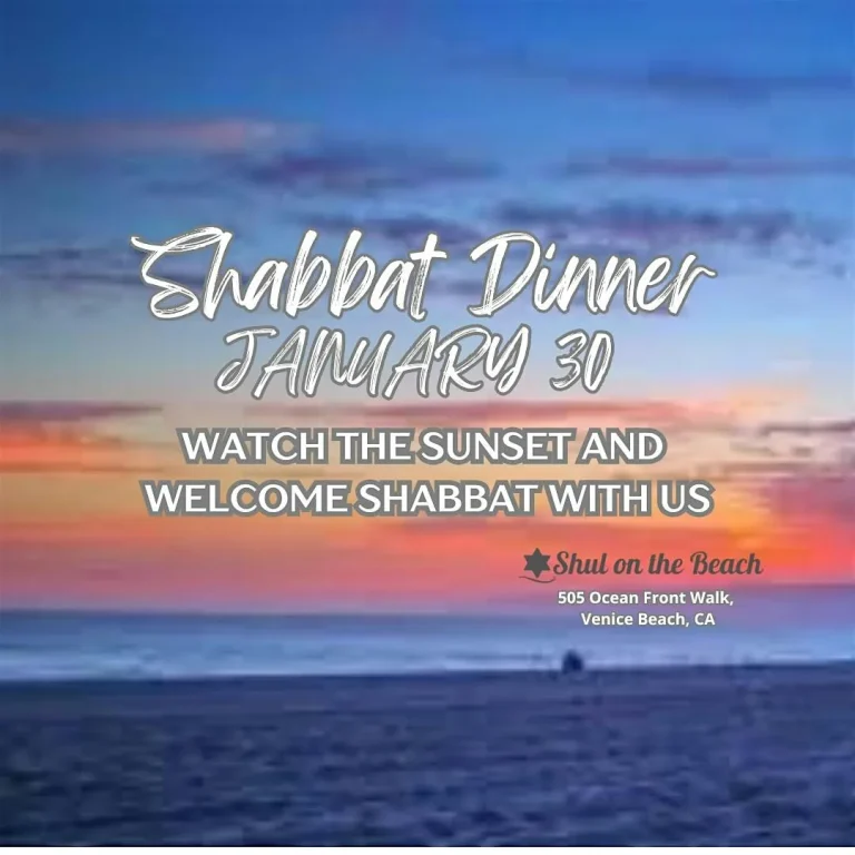 Shabbat Dinner at the Beach