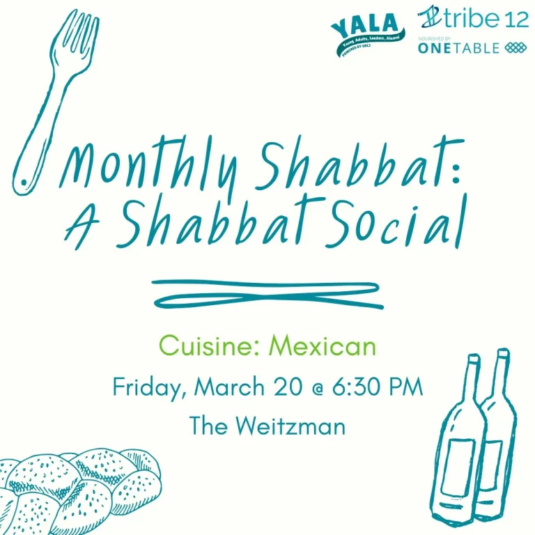 Monthly Shabbat Dinner: A Shabbat Social