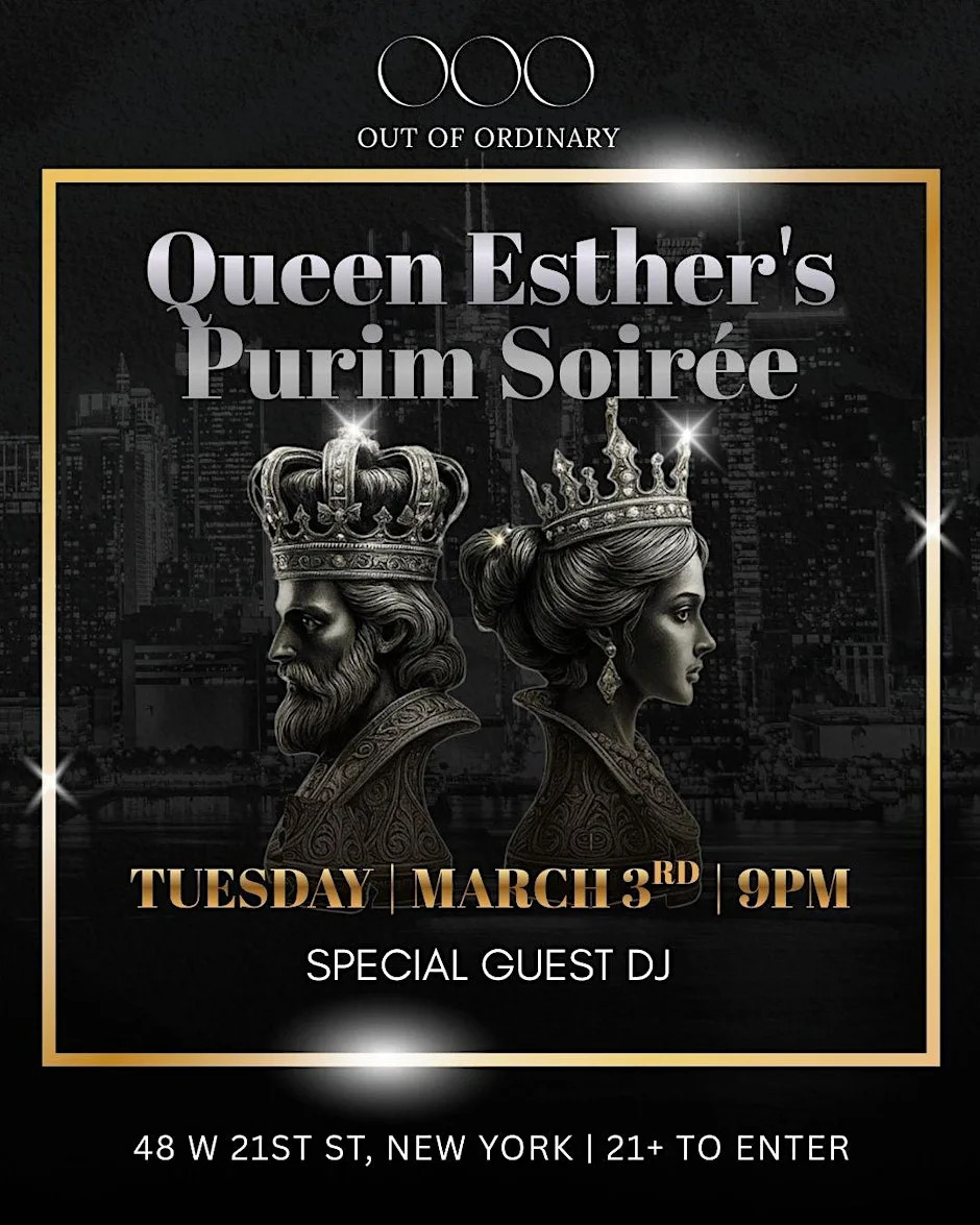 Queen Esther's Purim Soirée @ Out Of Ordinary - Tuesday 3/3