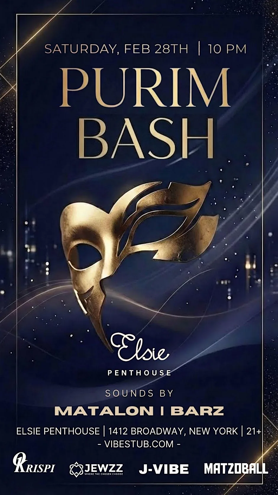 Purim at Elsie Penthouse