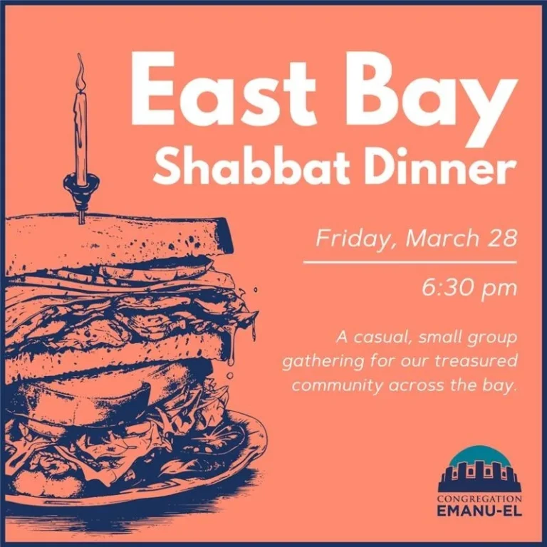 3/28 - Young Adult East Bay Shabbat Dinner