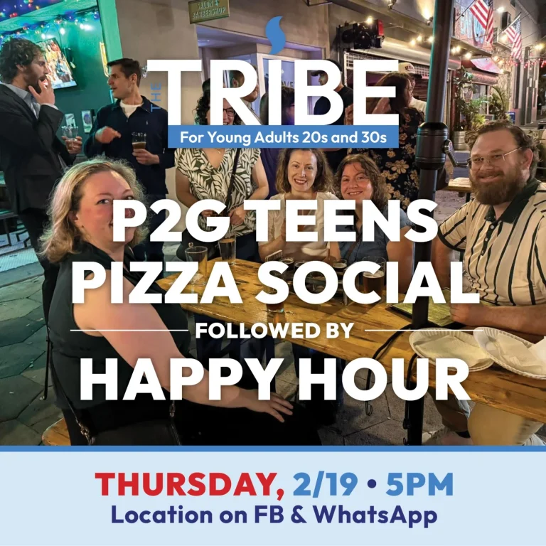 TRIBE - P2G Teens Pizza Social followed by Happy Hour