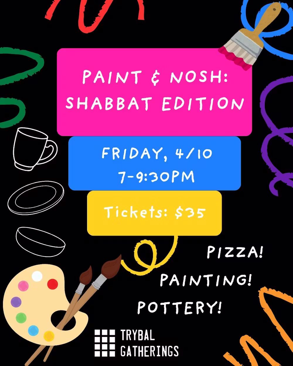 Paint & Nosh: Shabbat Edition