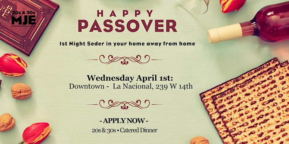 Passover Seders | Night 1 | For 20s & 30s