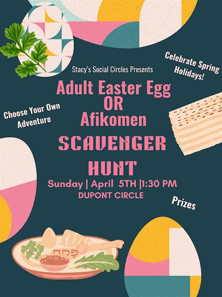 Adult Easter Egg or Afikomen Scavenger Hunt