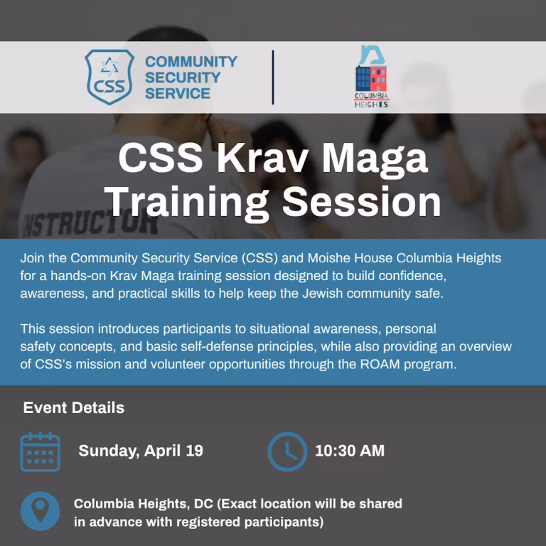 CSS Krav Maga Training (Must Sign Up on Link)
