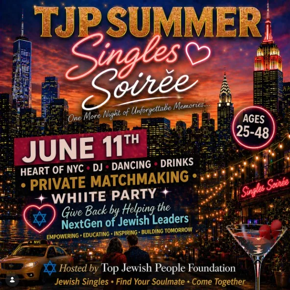 TJP Summer Soiree white party top jewish people yeah right