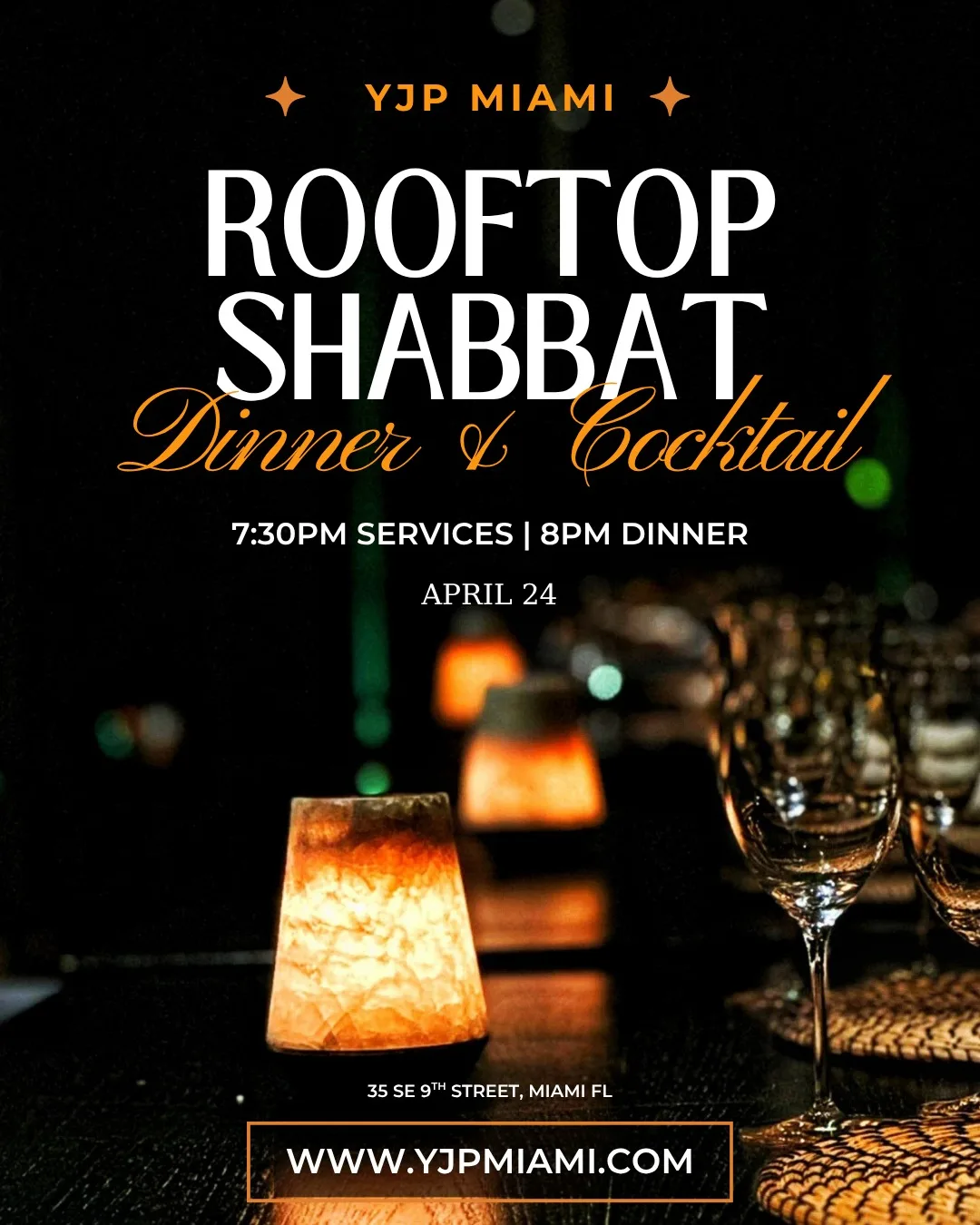 YJP Miami Rooftop Shabbat Dinner
